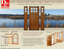Tablet Screenshot of deschuteswindowanddoor.com
